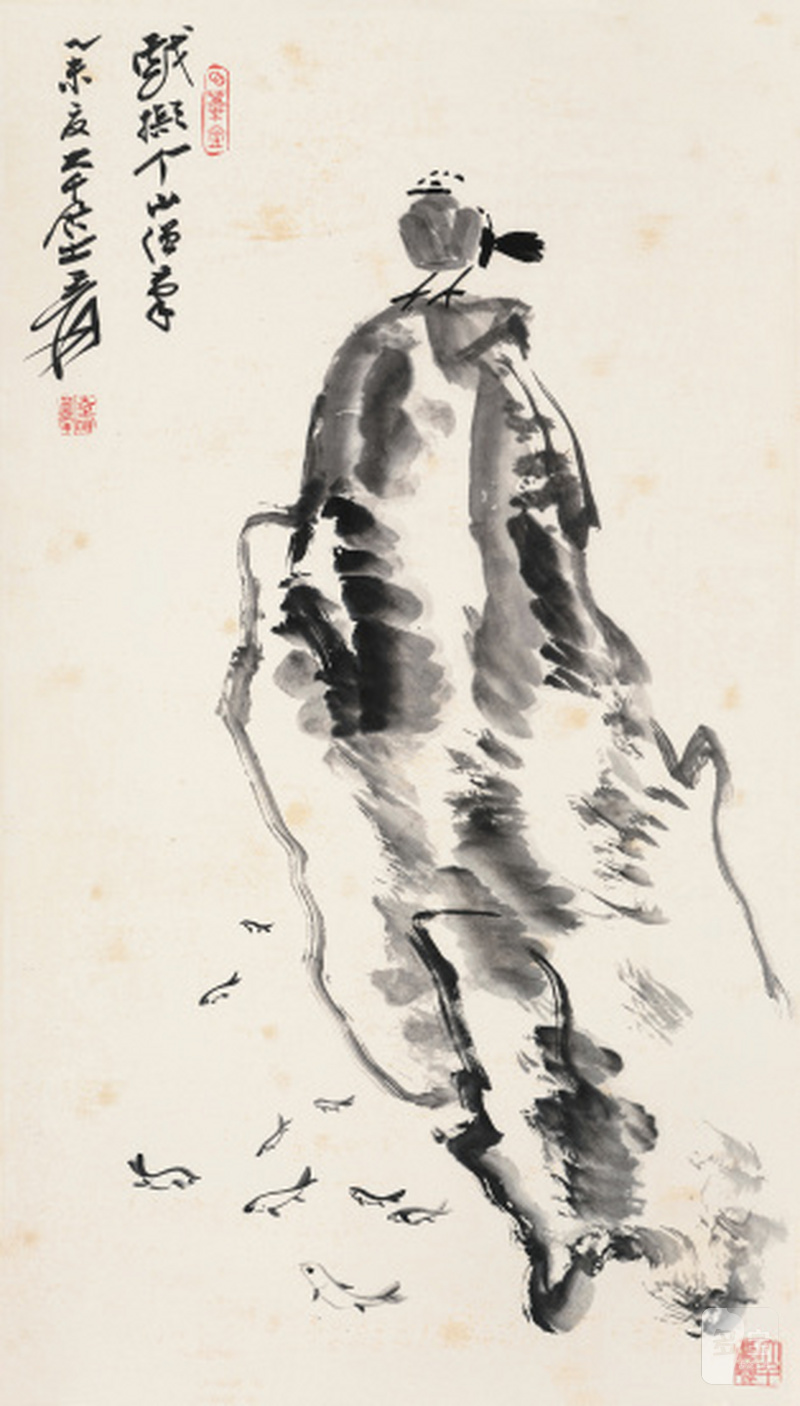 张大千 1899-1983 拟八大花鸟